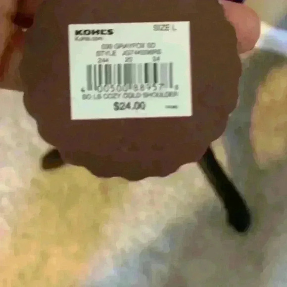 Grey ladies off the shoulder top new with tags on - Picture 4 of 5